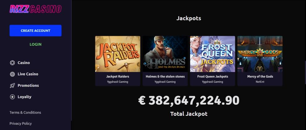 Rizz Casino Einzahlung